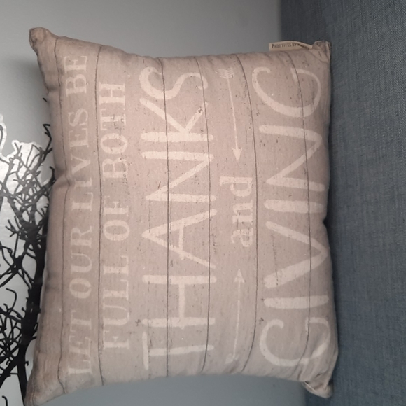 Fall Harvest Pillow Toss Throw Bed Accent Thanksgiving Autumn Blessed Thanks - Picture 1 of 3